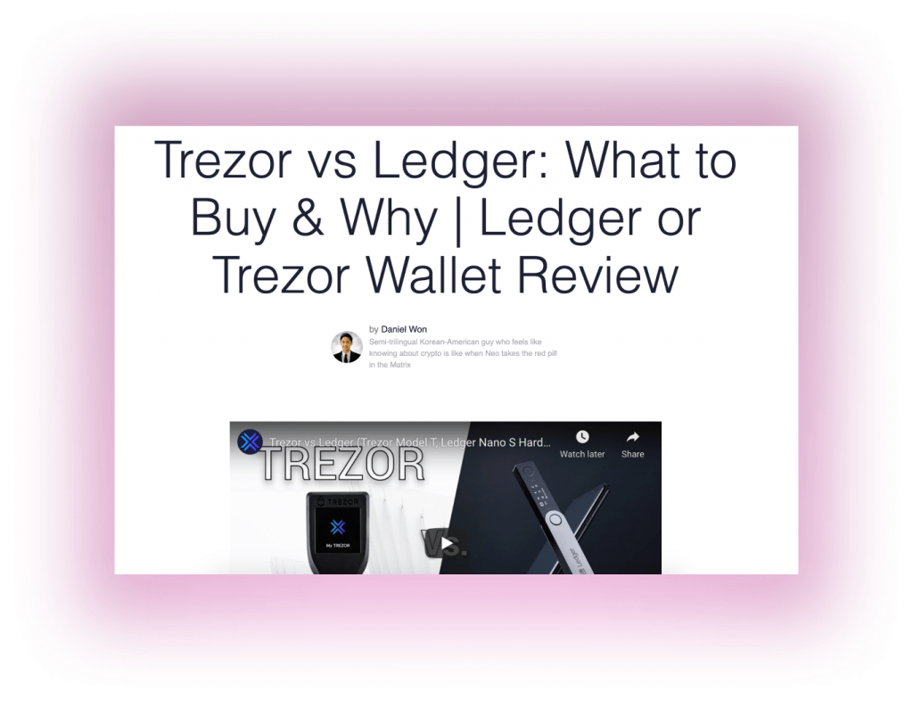Trezor VS Ledger review